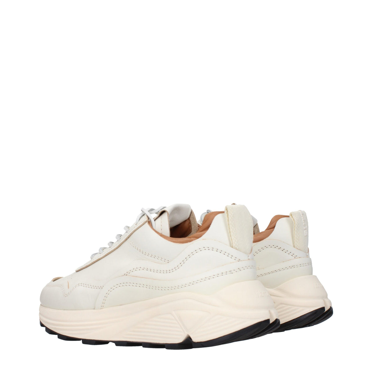 Buttero White Leather Low Top Sneakers