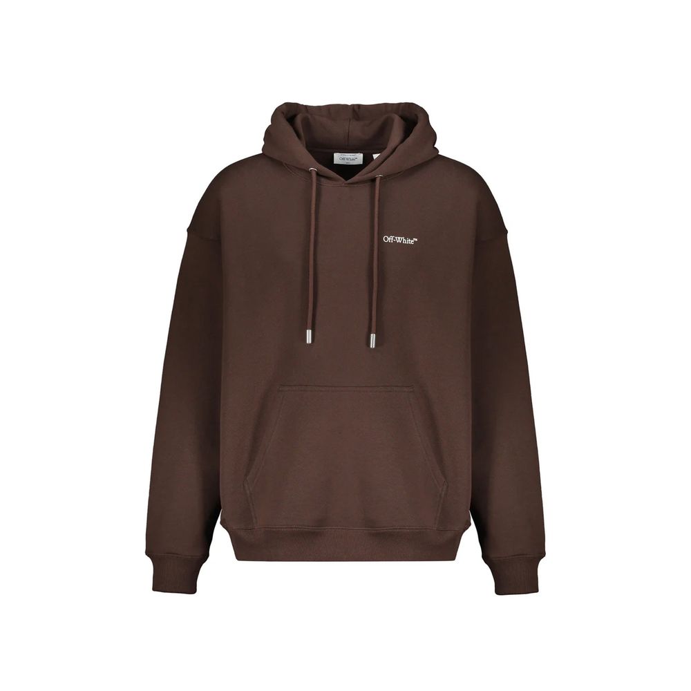 Off-White Brown Cotton Sweatshirt