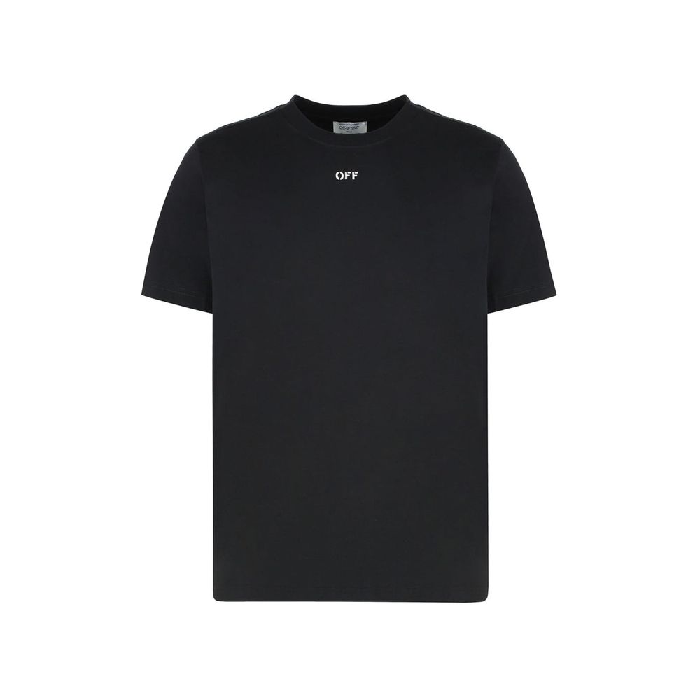 Off-White Black Cotton T-Shirt