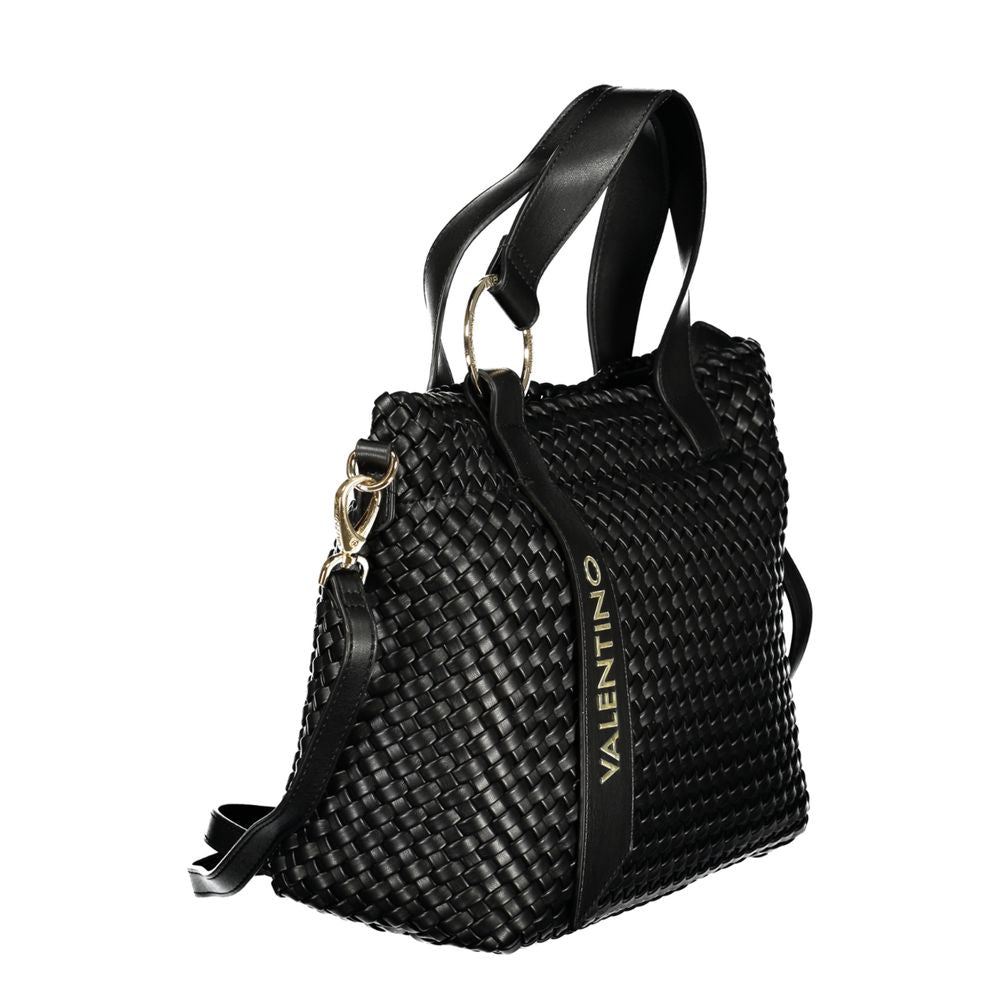 Mario Valentino Black Polyurethane Women Handbag