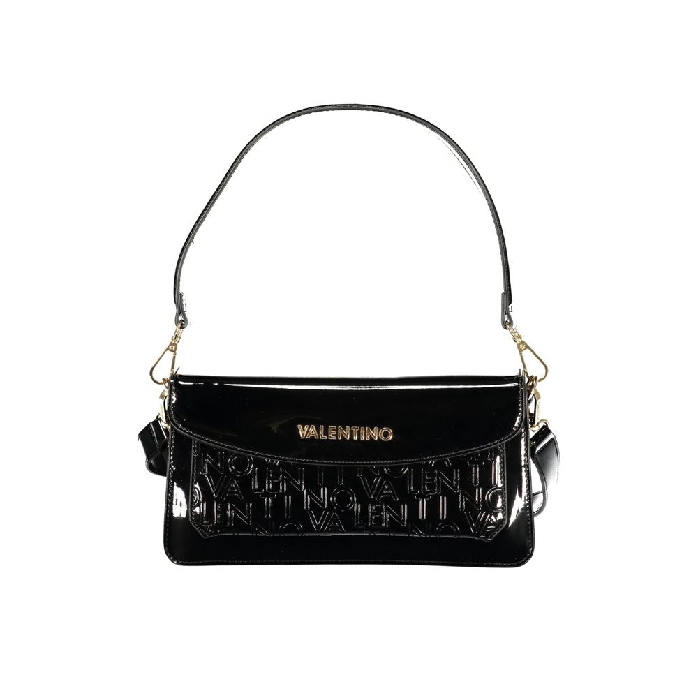 Mario Valentino Black Polyurethane Women Handbag