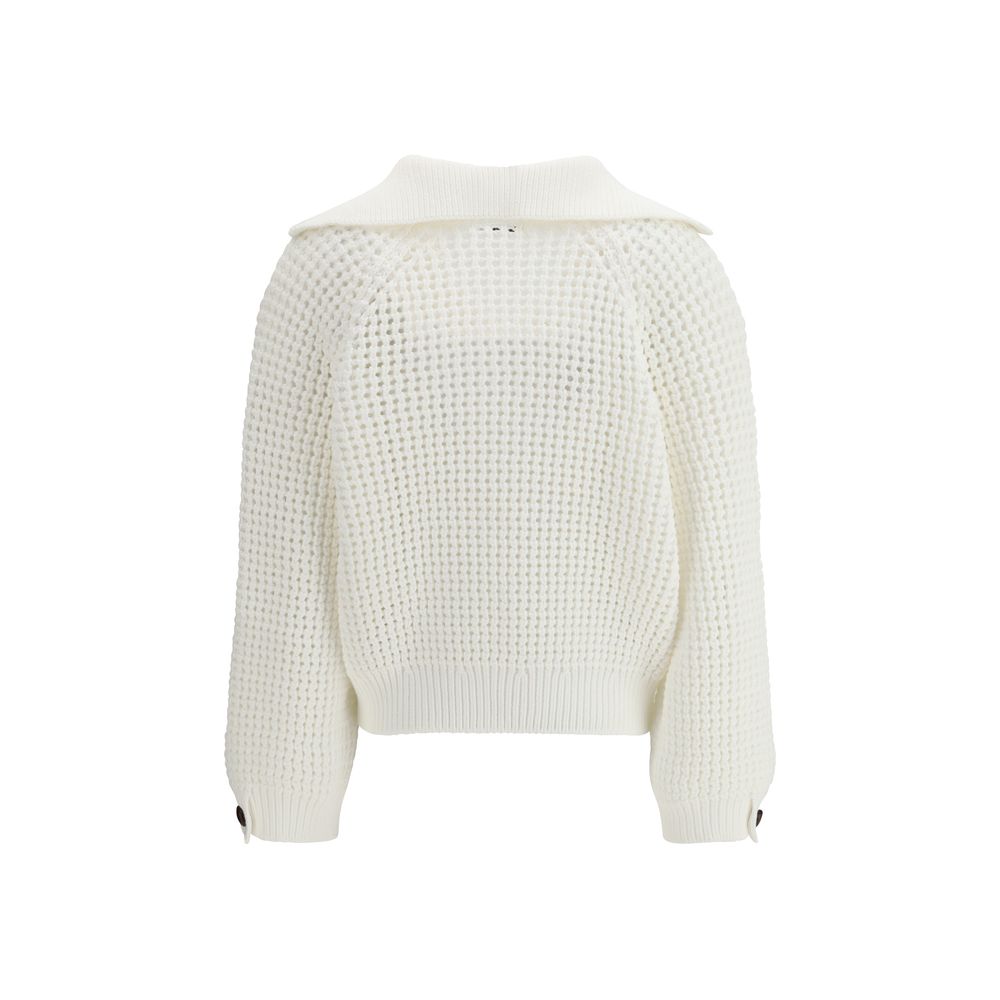 Brunello Cucinelli White Cotton Sweatshirt - Luxe Marca