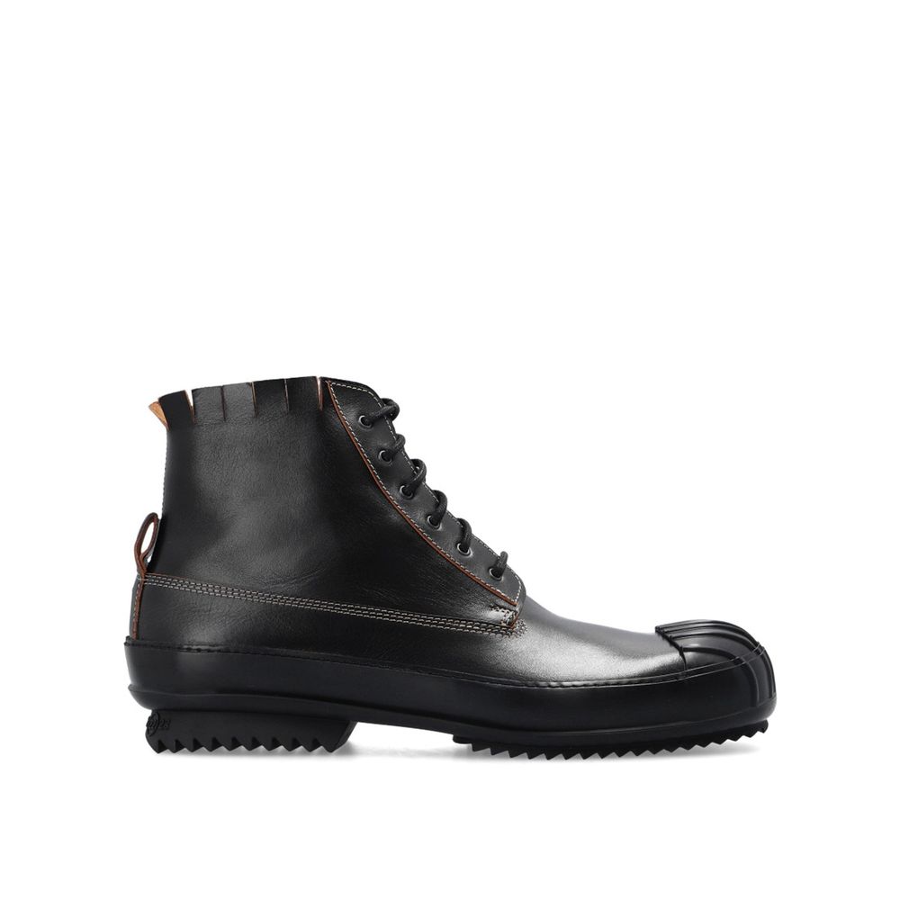 Maison Margiela Black Calfskin Lace-Up Boots