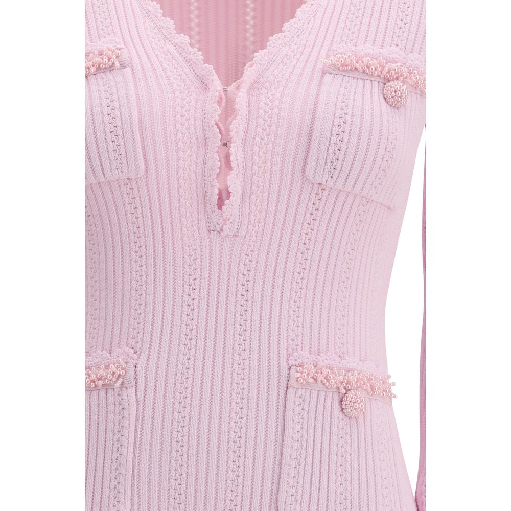 Self-Portrait Multicolor Viscose Casual Dress