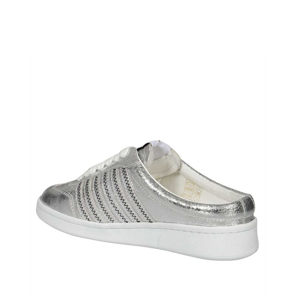 Dsquared² Silver Calfskin Sneakers