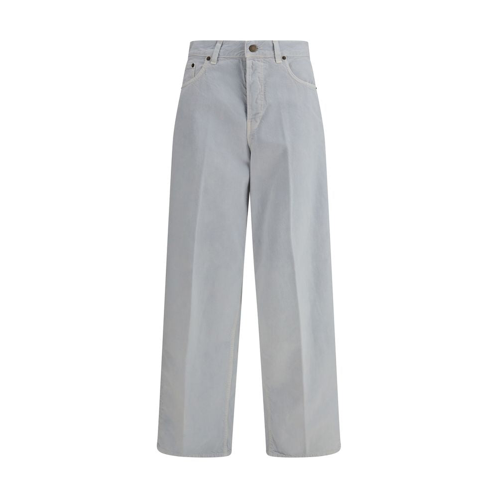 Haikure Blue Cotton Straight-Leg Jeans - Luxe Marca