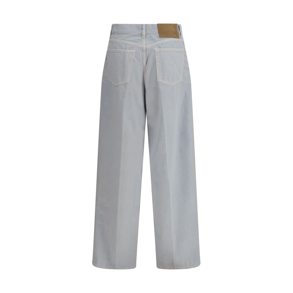 Haikure Blue Cotton Straight-Leg Jeans - Luxe Marca