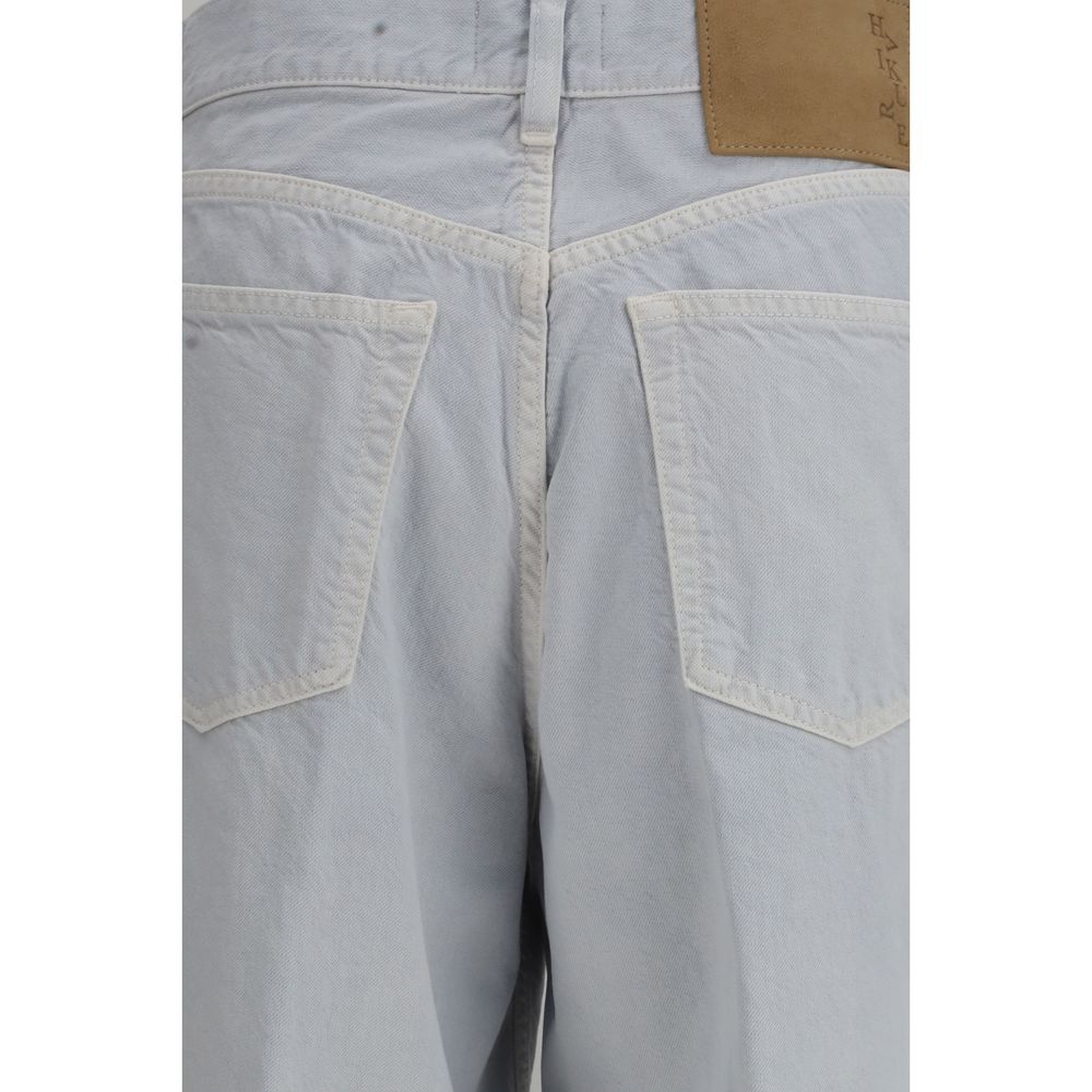 Haikure Blue Cotton Straight-Leg Jeans - Luxe Marca