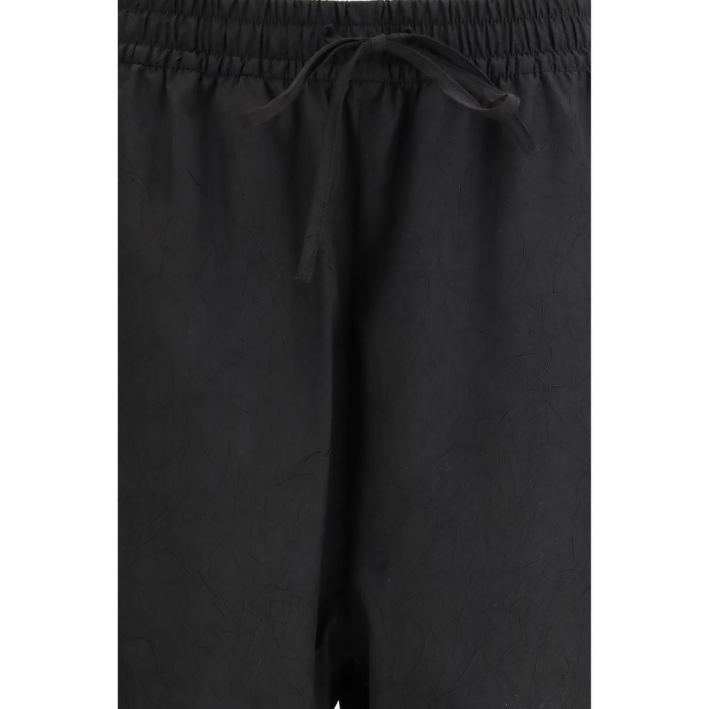 Rohe Black Polyester Joggers (Workout Pants)