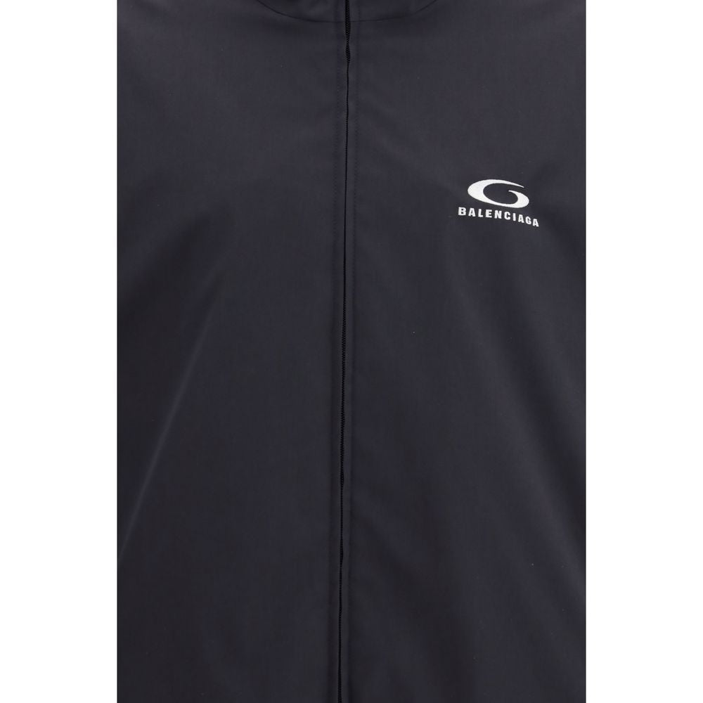 Balenciaga Black Polyester Shell Jacket - Luxe Marca