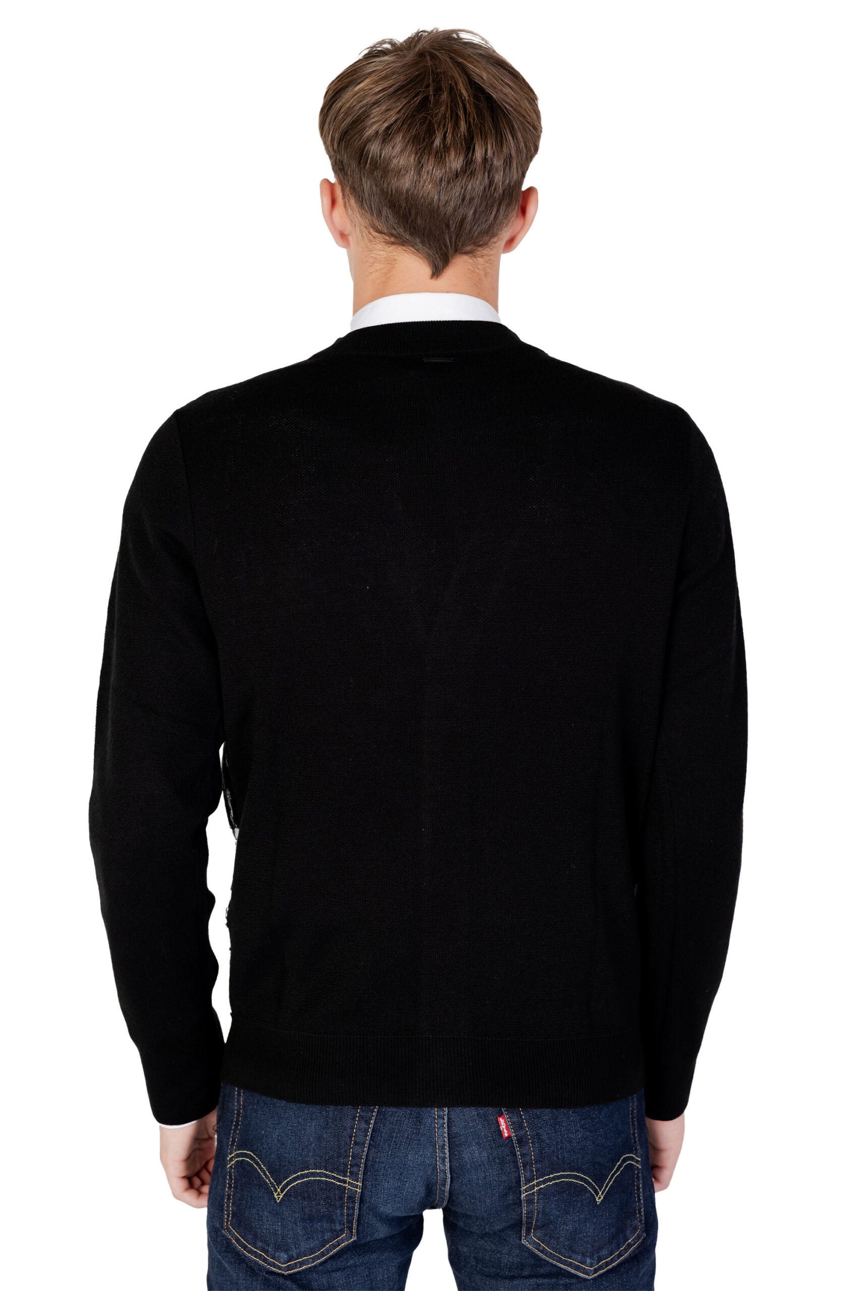 Antony Morato Black Wool Cardigan