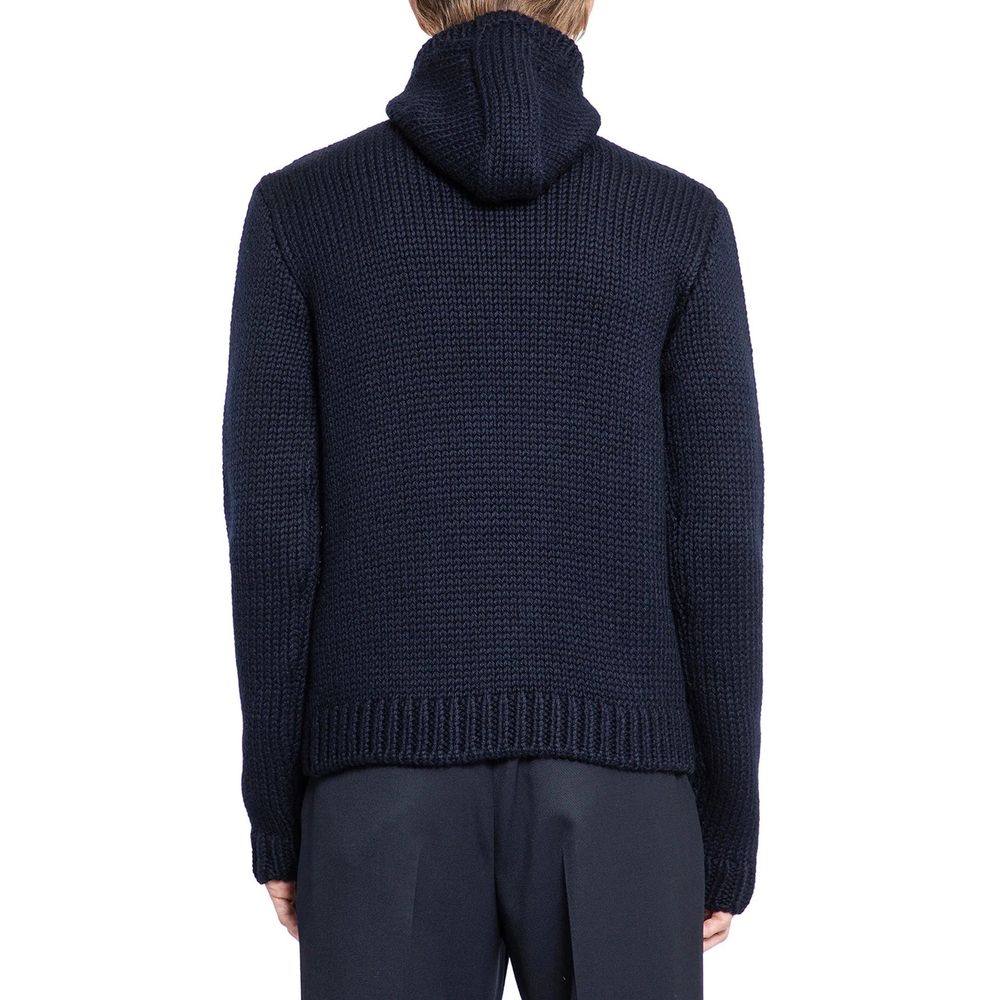 Prada Blue Wool Turtleneck