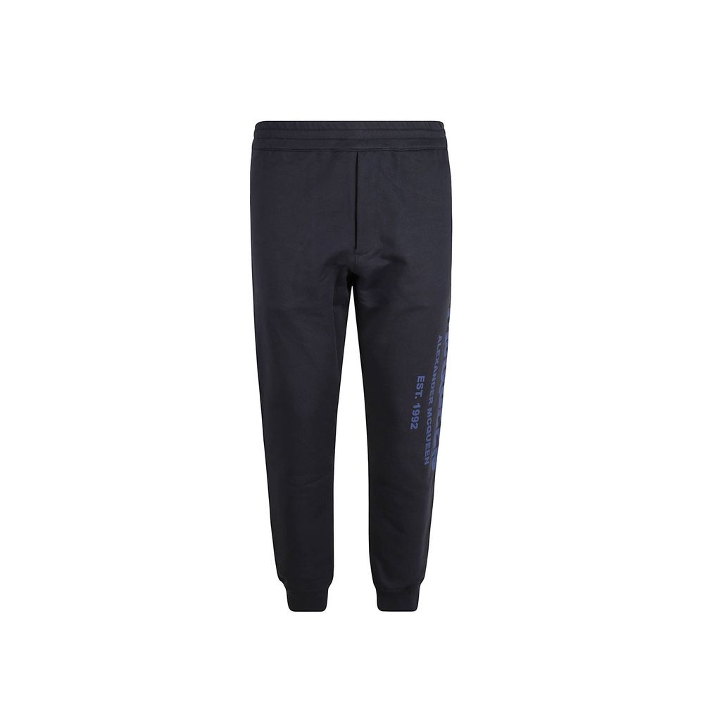 Alexander McQueen Blue Cotton Joggers (Workout Pants)