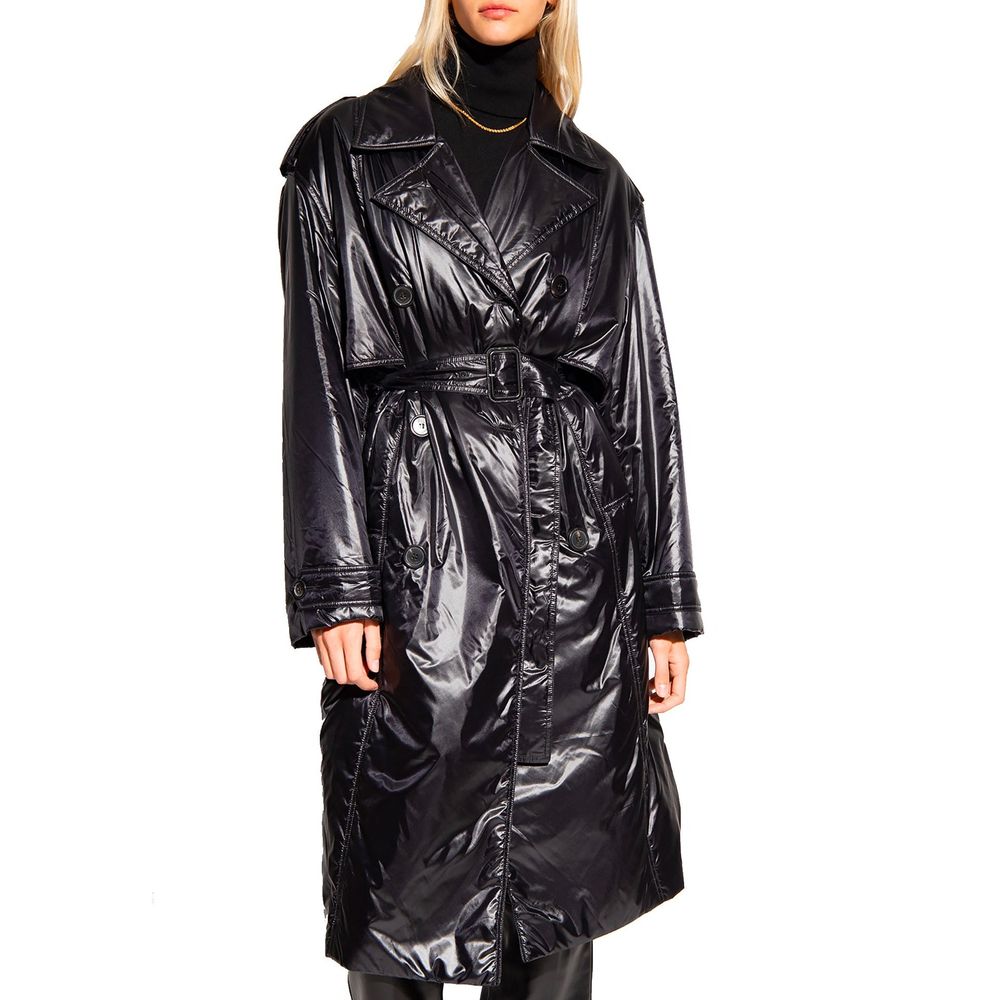 Saint Laurent Black Polyamide Coat - Luxe Marca