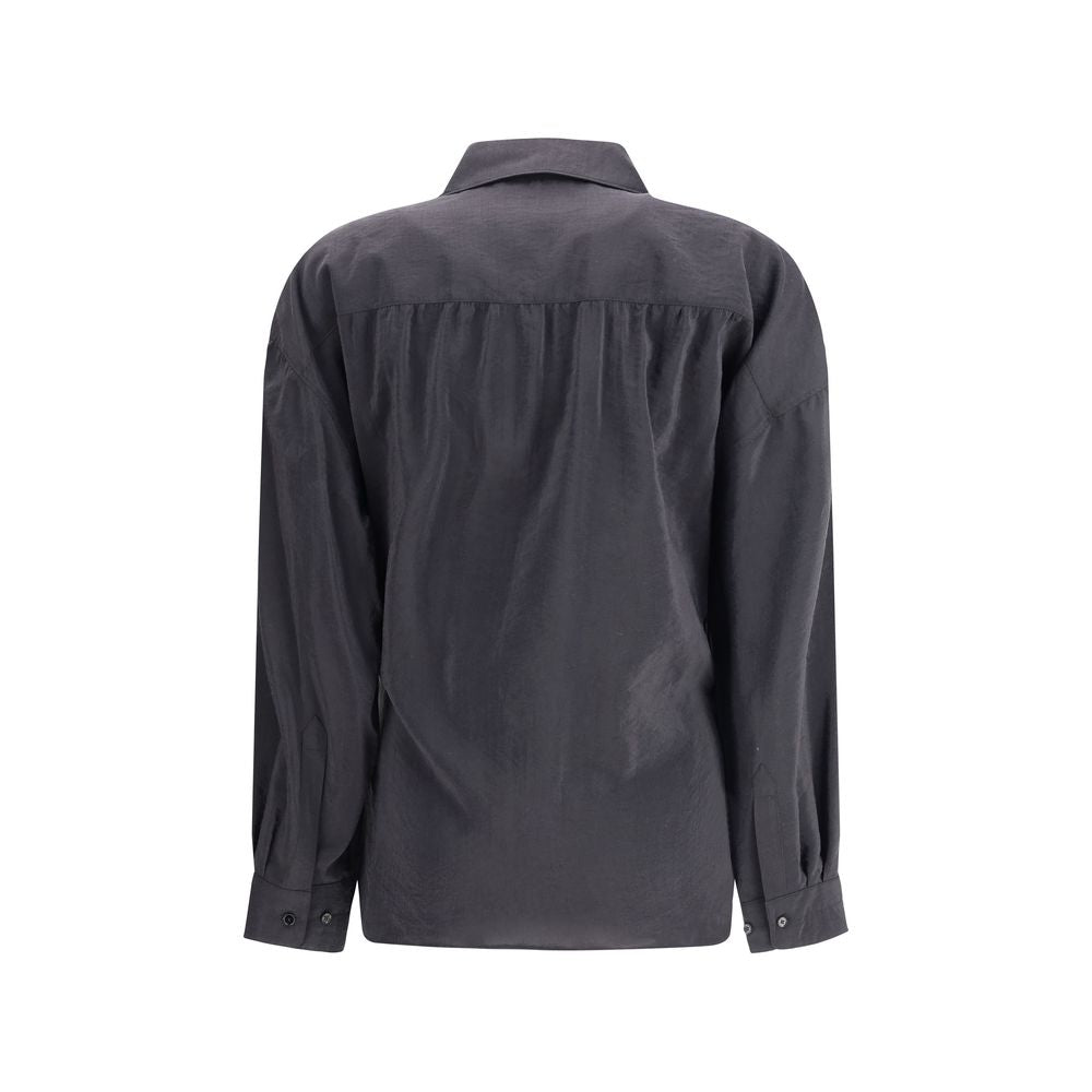 Lemaire Black Silk Dress Shirt
