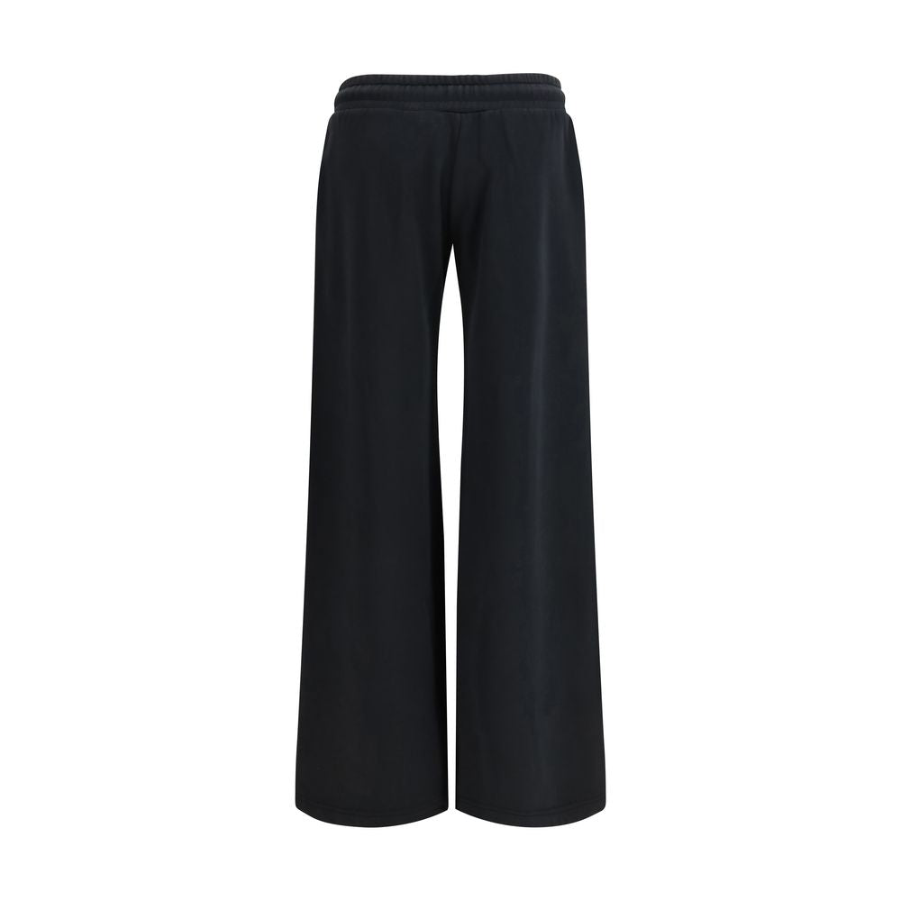 Off-White Black Cotton Casual Pants - Luxe Marca
