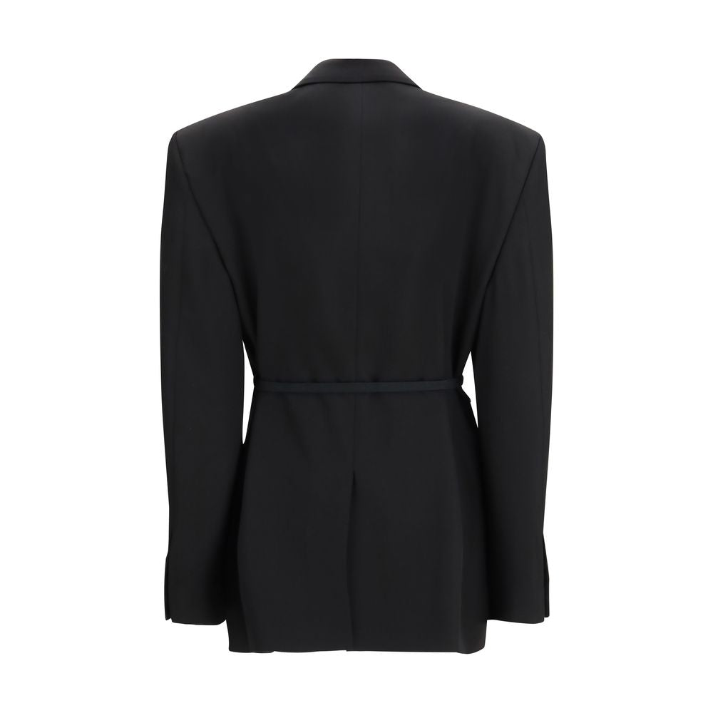 Balenciaga Black Wool Jackets And Coat