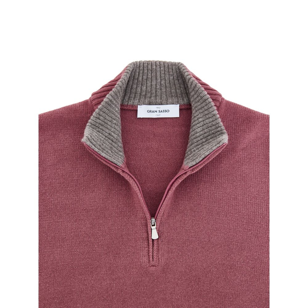 Gran Sasso Red Wool Turtleneck