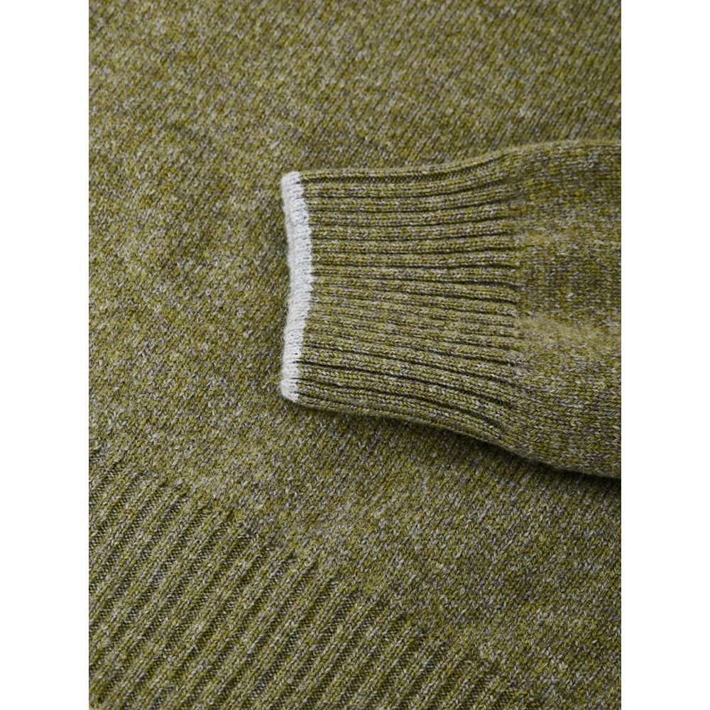 Gran Sasso Green Wool Turtleneck