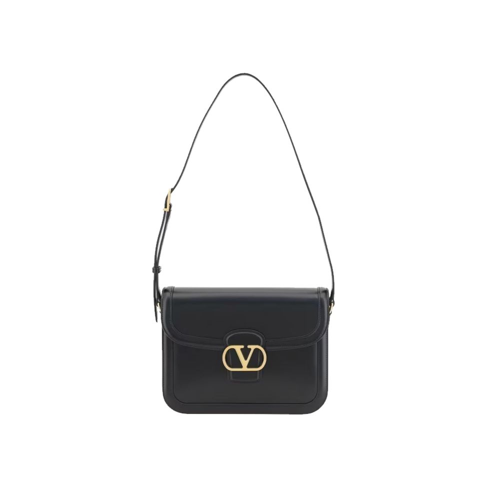 Valentino Garavani Black Calfskin Shoulder Bag