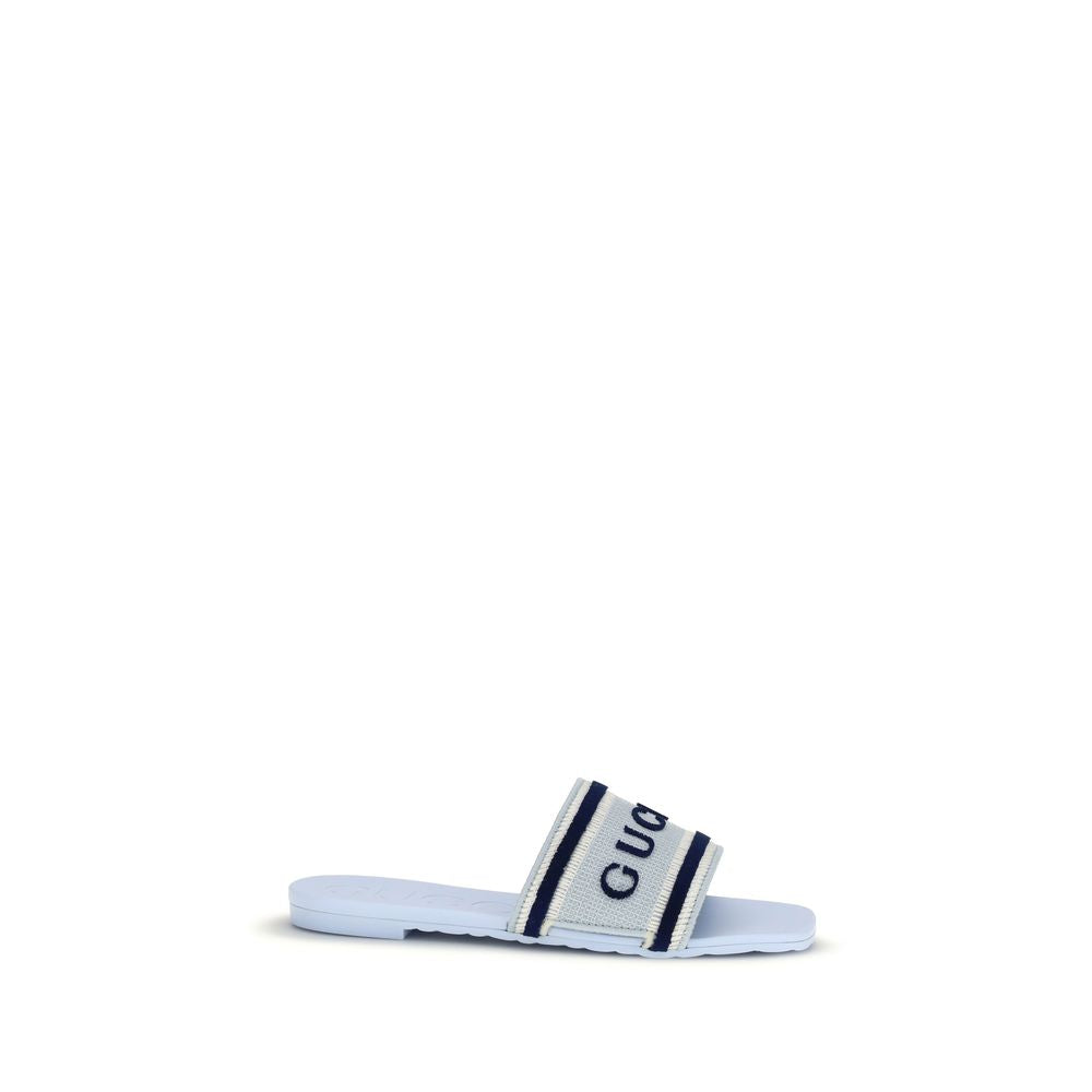 Gucci Blue Cotton Sandals - Luxe Marca