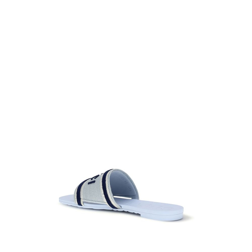 Gucci Blue Cotton Sandals - Luxe Marca