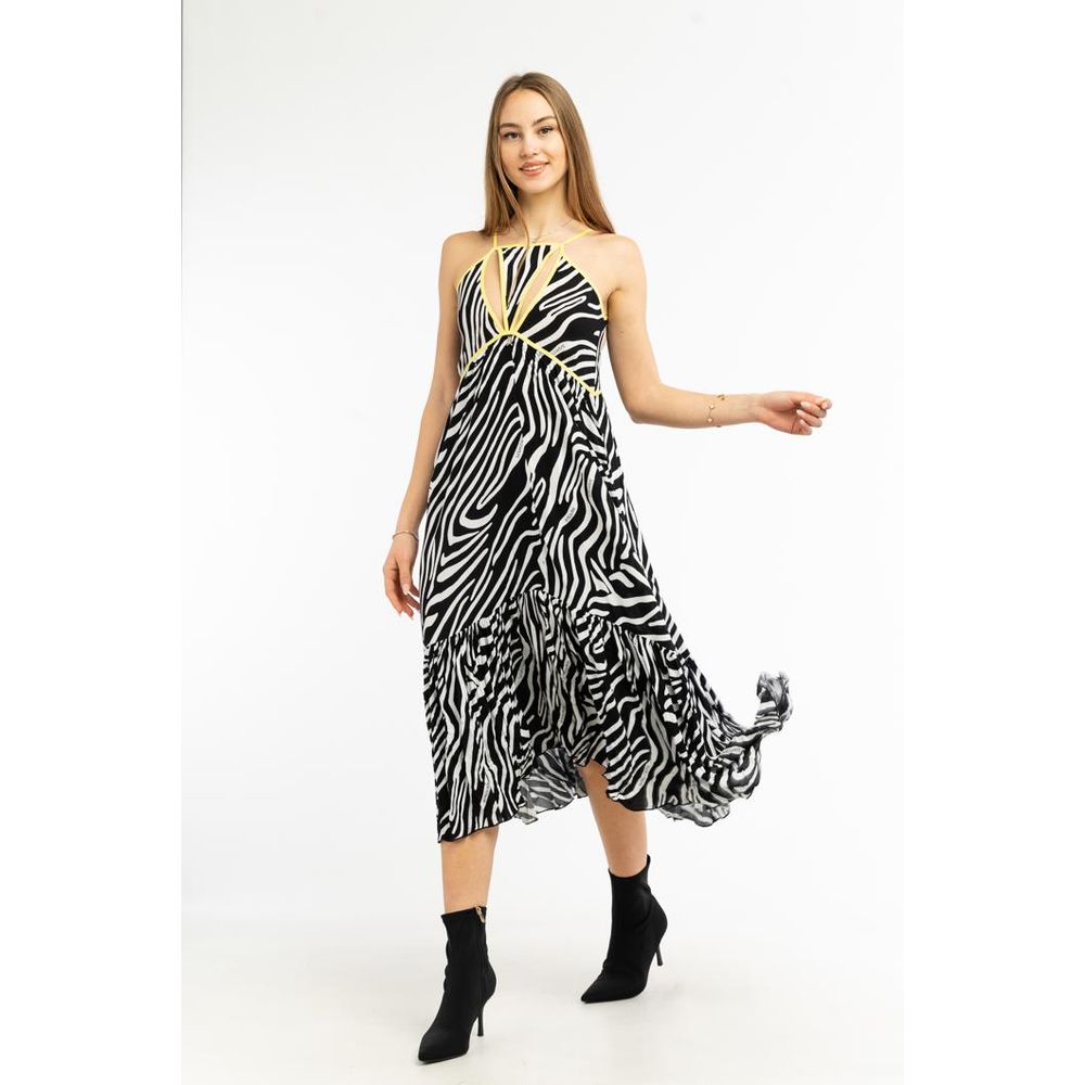 Patrizia Pepe Black Viscose Casual Dress