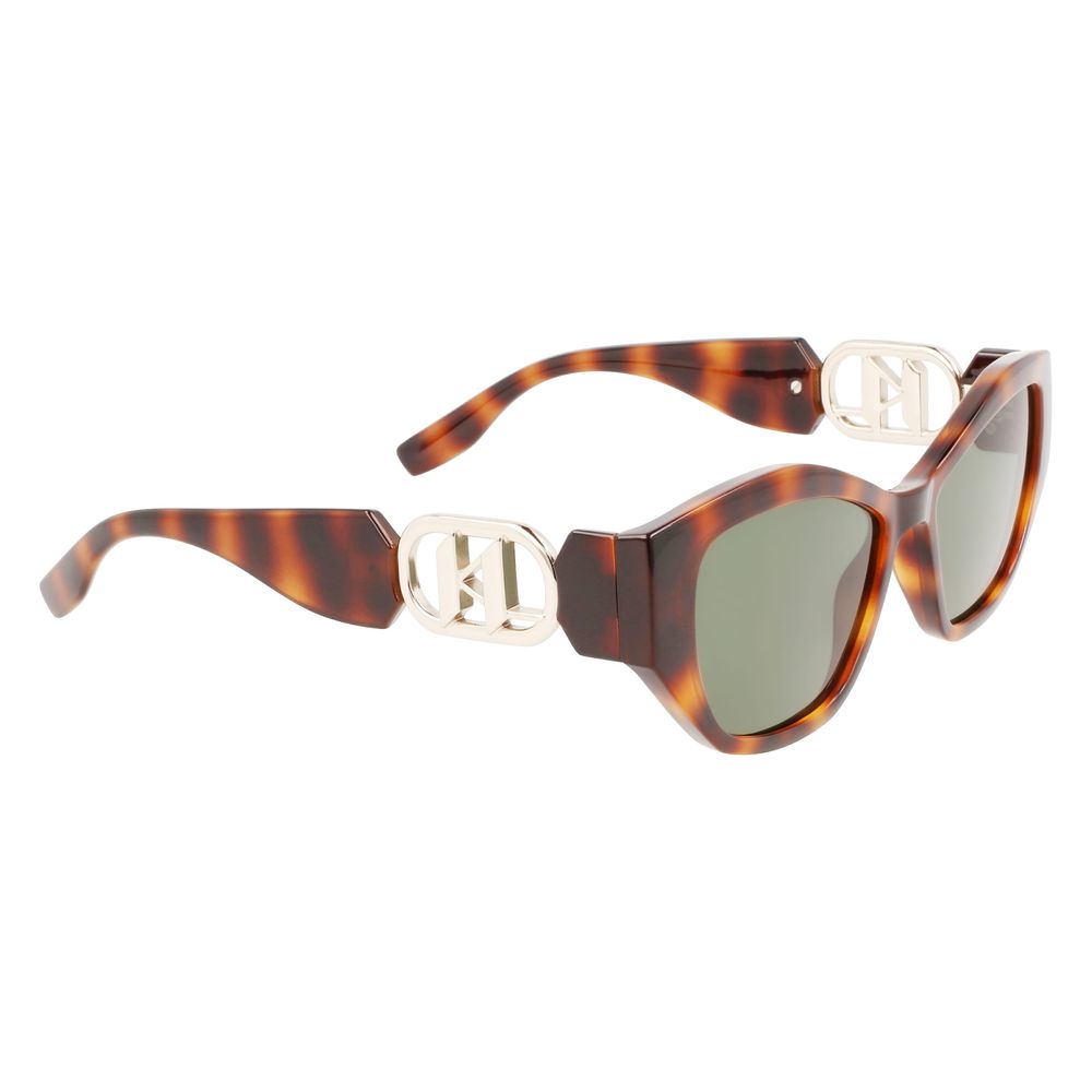 Karl Lagerfeld Brown Injected Sunglasses - Luxe Marca