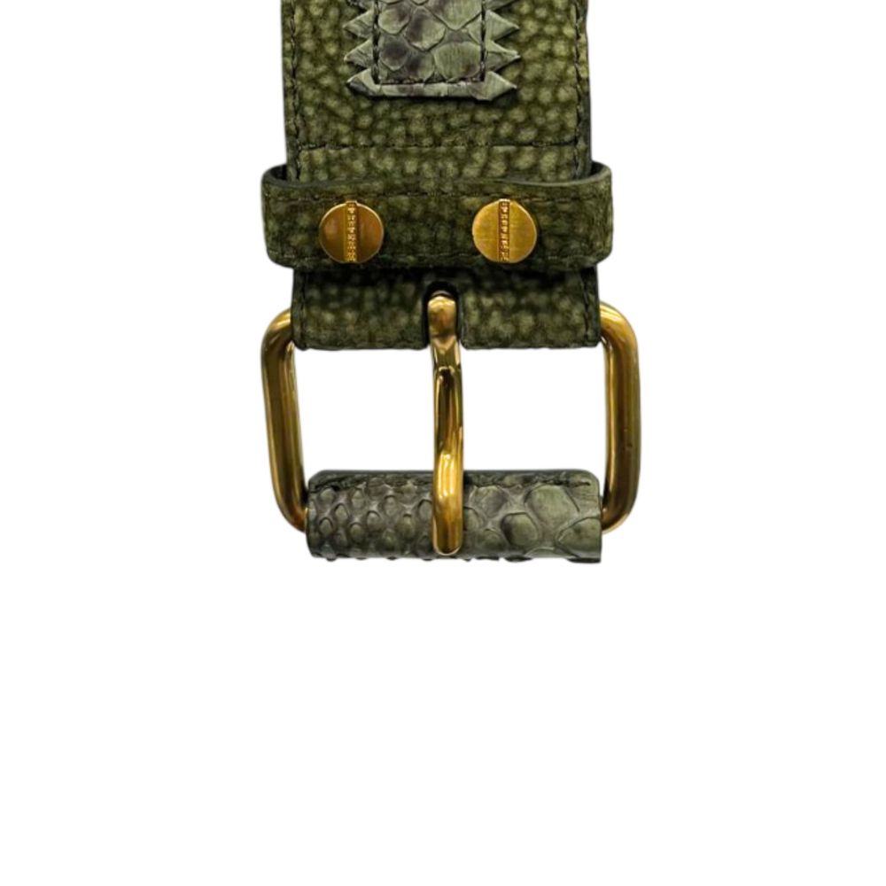 Borbonese Green Genuine Leather Women Belt