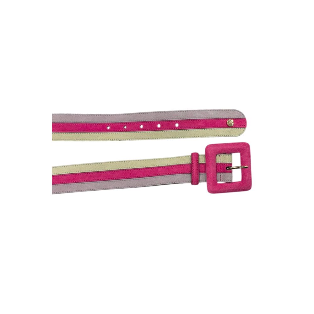 Borbonese Multicolor Leather Women Belt