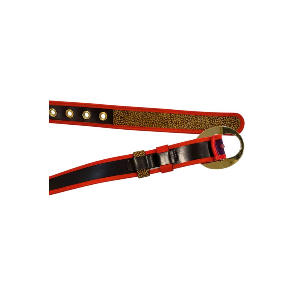 Borbonese Orange Genuine Leather Women Belt