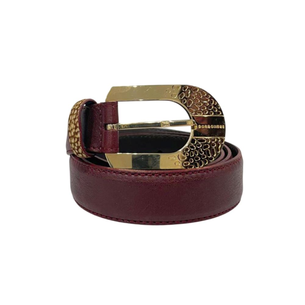 Borbonese Red Leather Women Belt