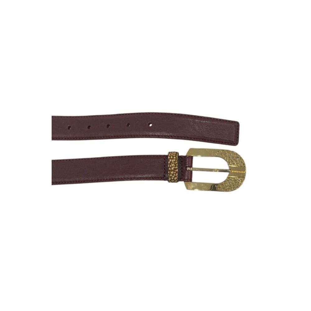 Borbonese Red Leather Women Belt