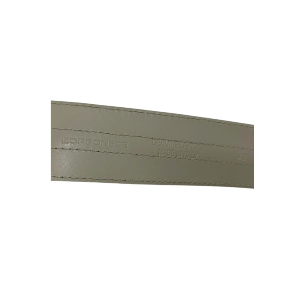 Borbonese Grey Genuine Leather Women's Belt