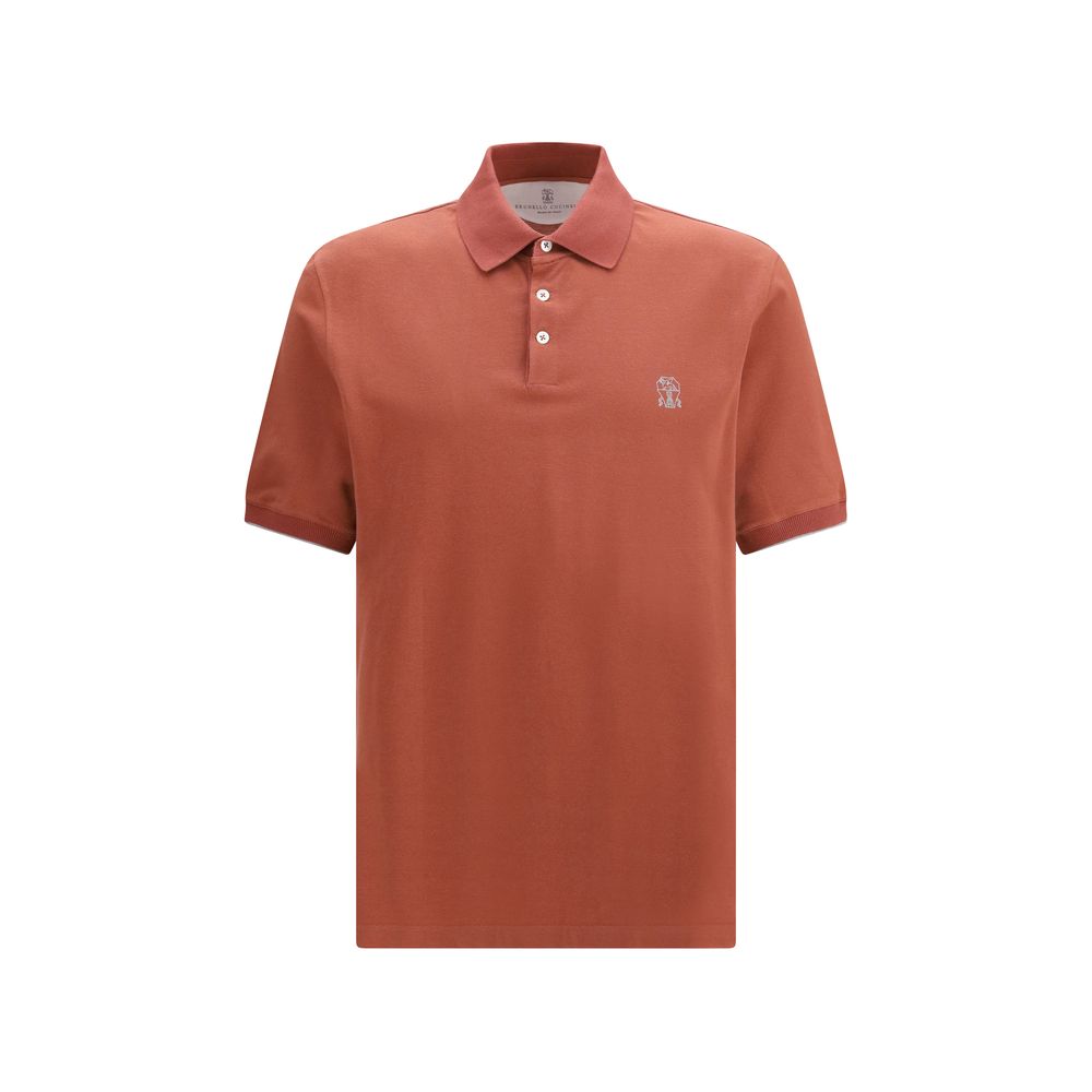 Brunello Cucinelli Red Cotton Shirt