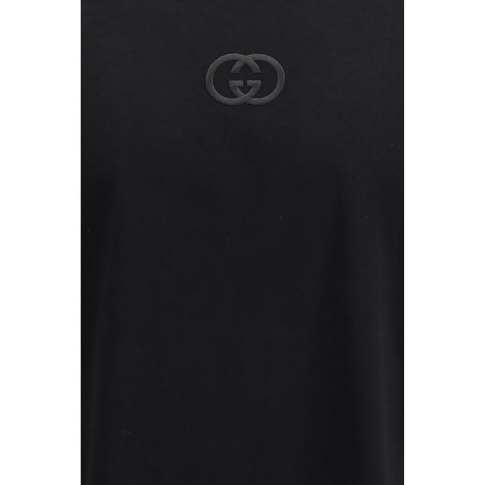 تيشيرت قطني أسود من غوتشي