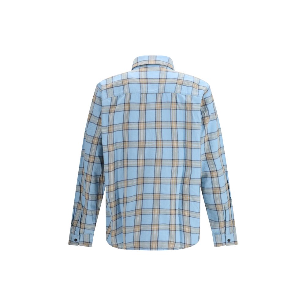 Diesel Blue Cotton Pattern Shirt