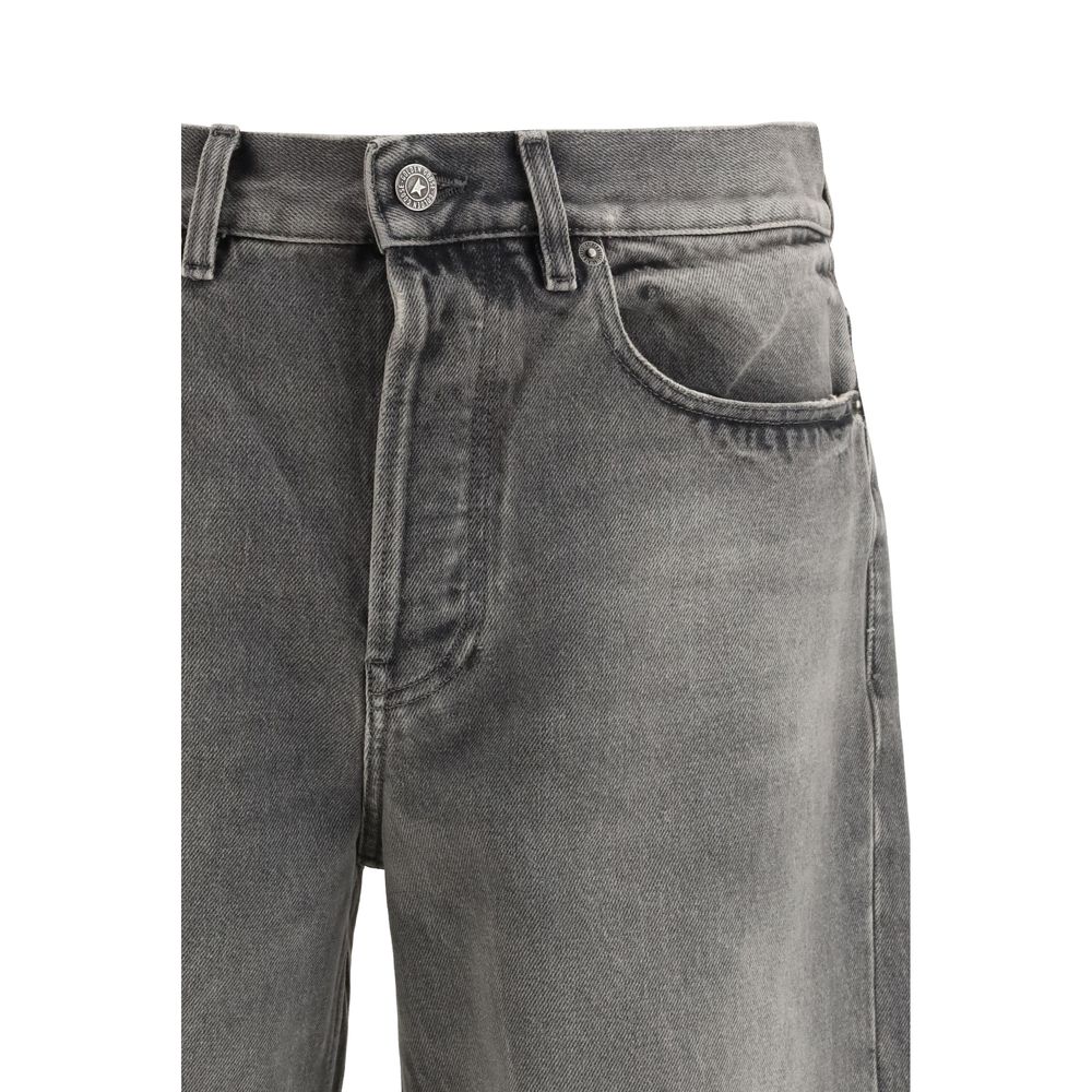Golden Goose Gray Cotton Relaxed Fit Jeans