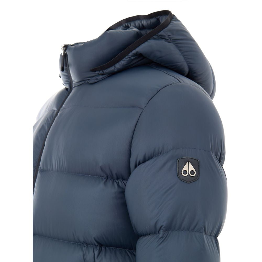 Moose Knuckles Gray Nylon Shell Jacket