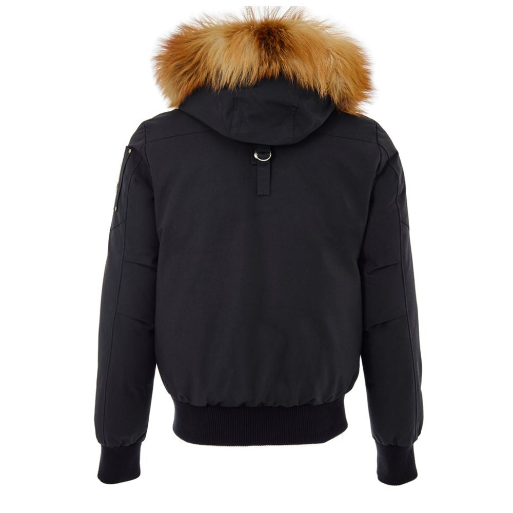 Moose Knuckles Black Cotton Bomber