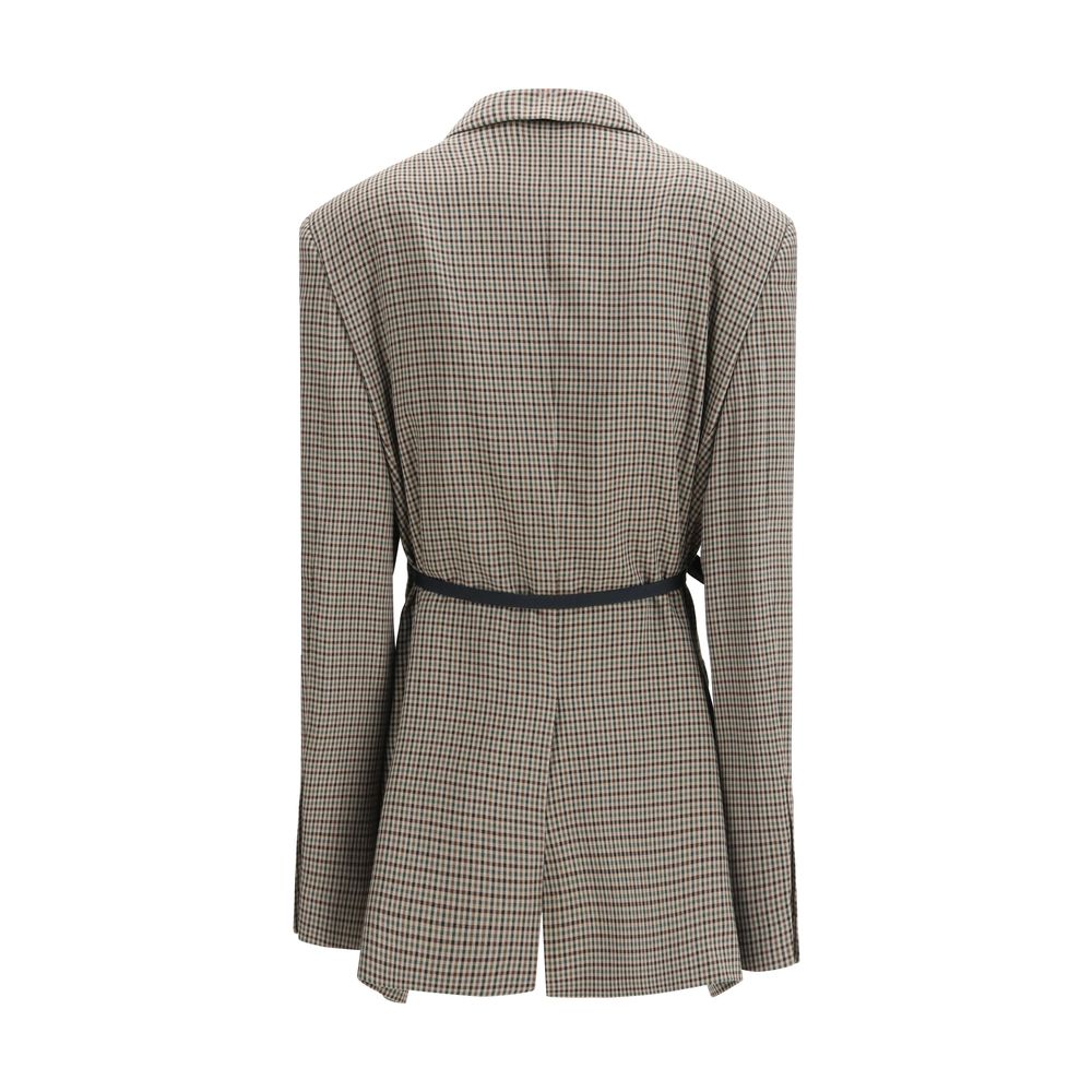 Balenciaga Multicolor Lyocell Coat - Luxe Marca