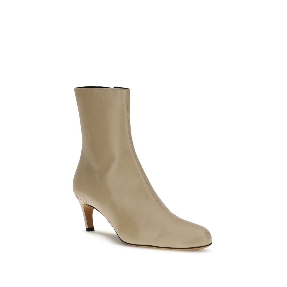 Proenza Schouler Beige Calf Leather Bos Taurus Ankle Boots