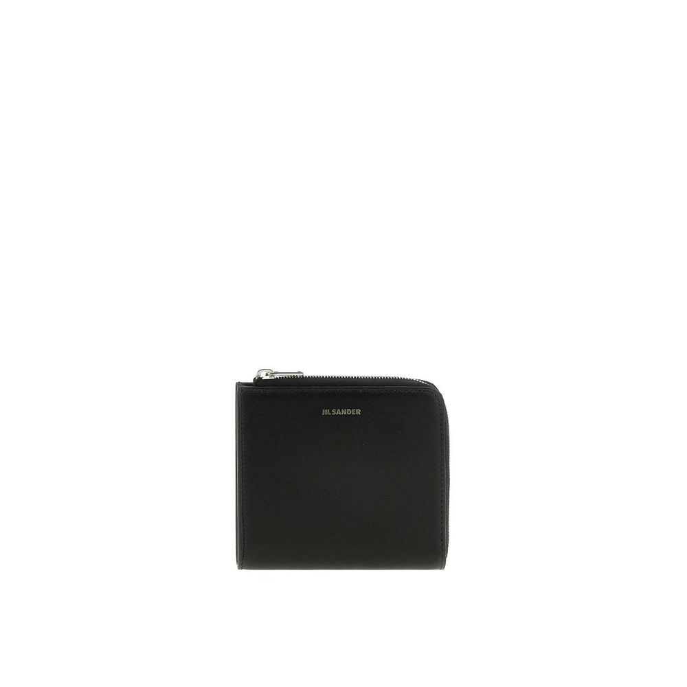 Jil Sander Black Calfskin Wallet - Luxe Marca