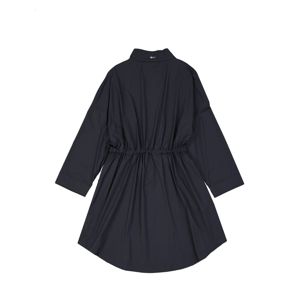 Herno Black Polyamide Coat