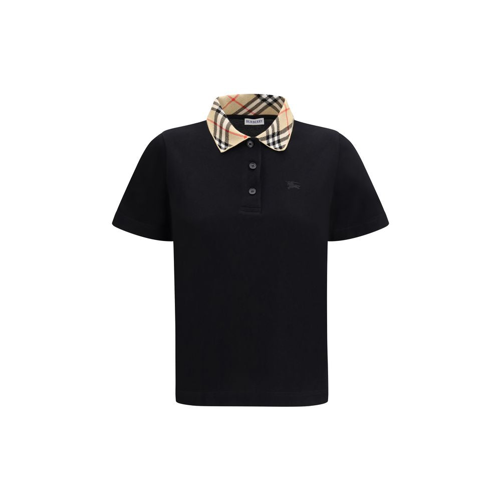 Burberry Black Cotton Polo Shirt - Luxe Marca