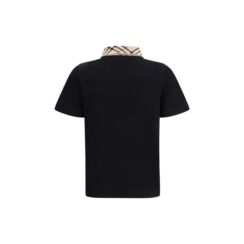 Burberry Black Cotton Polo Shirt - Luxe Marca