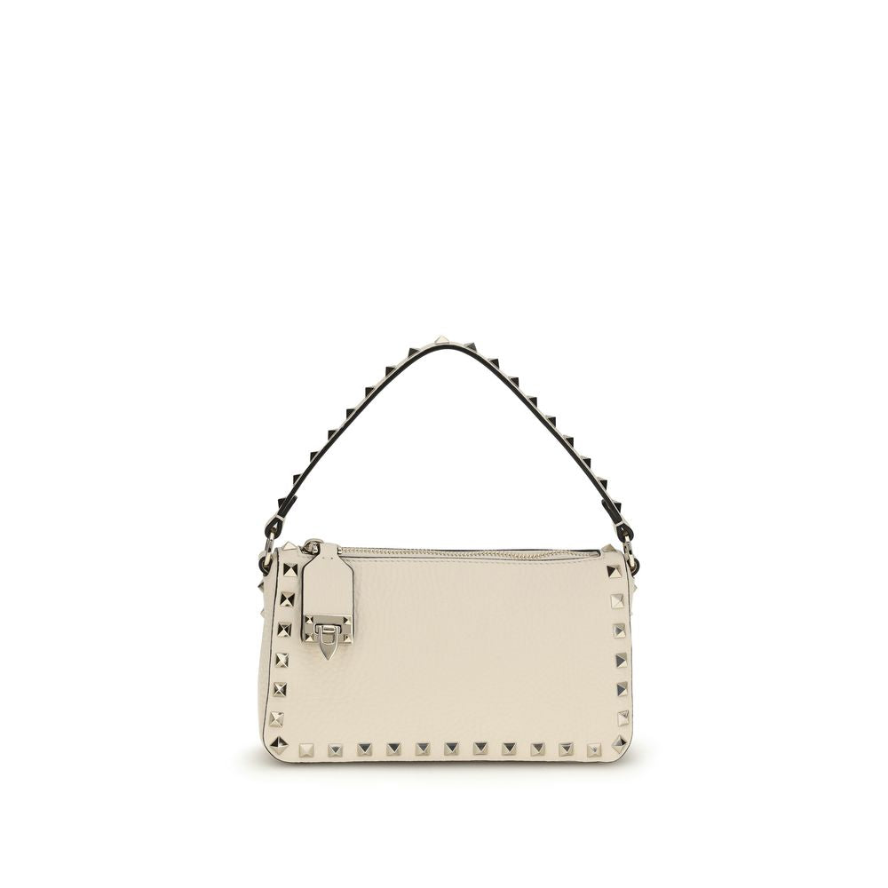 Valentino Garavani Beige Calf Leather Bos Taurus Shoulder Bag - Luxe Marca
