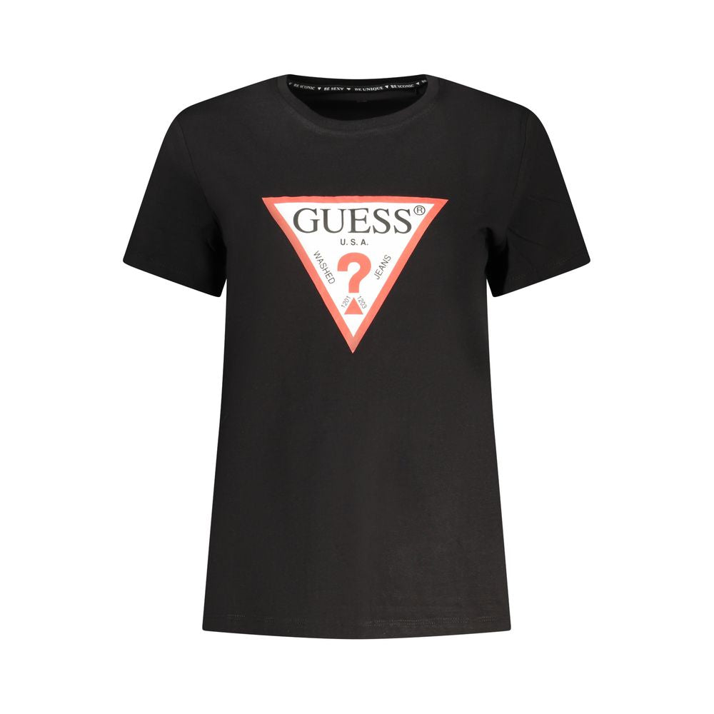 تيشيرت نسائي من القطن من Guess Jeans Nero