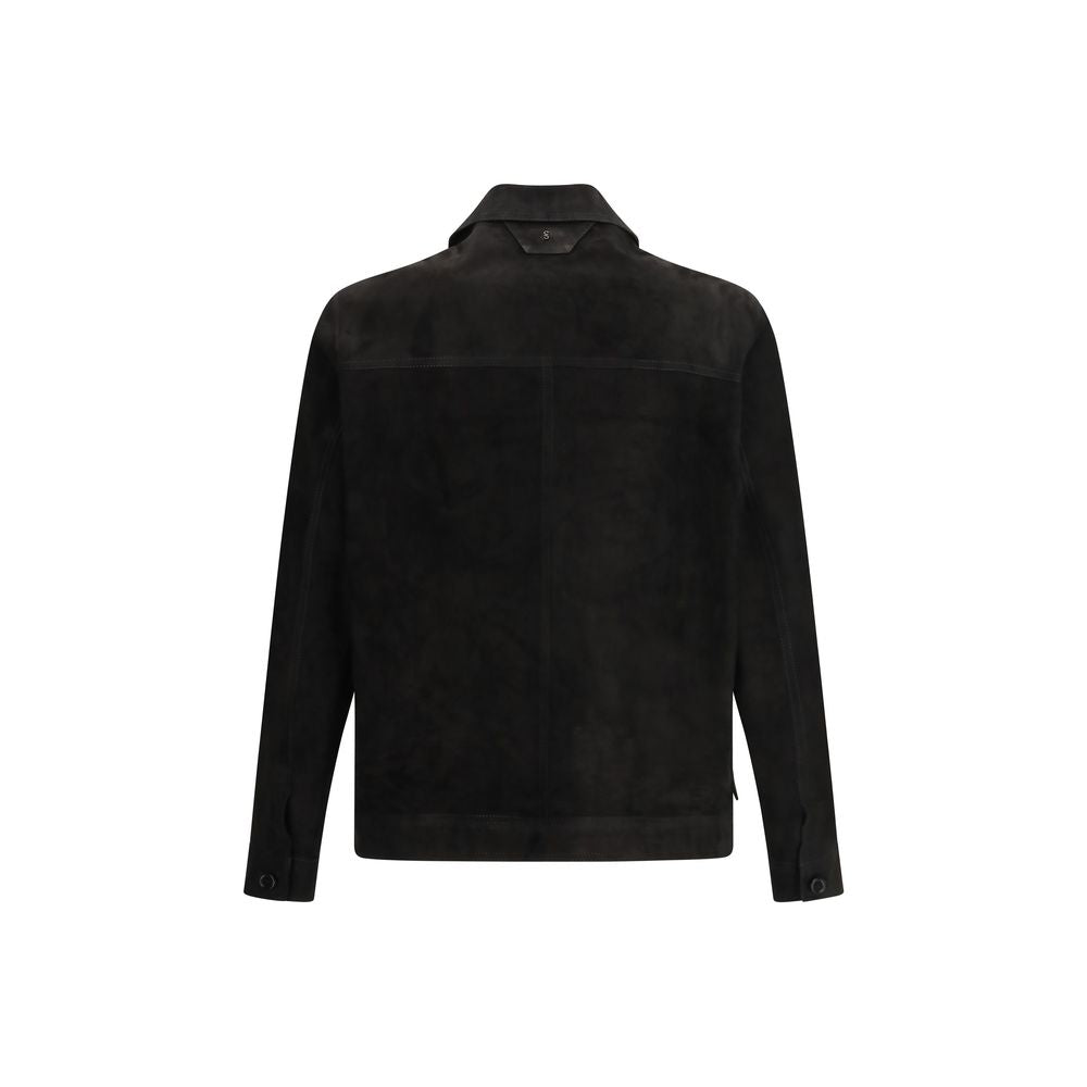 Salvatore Santoro Black Calf Leather Bos Taurus Clothing