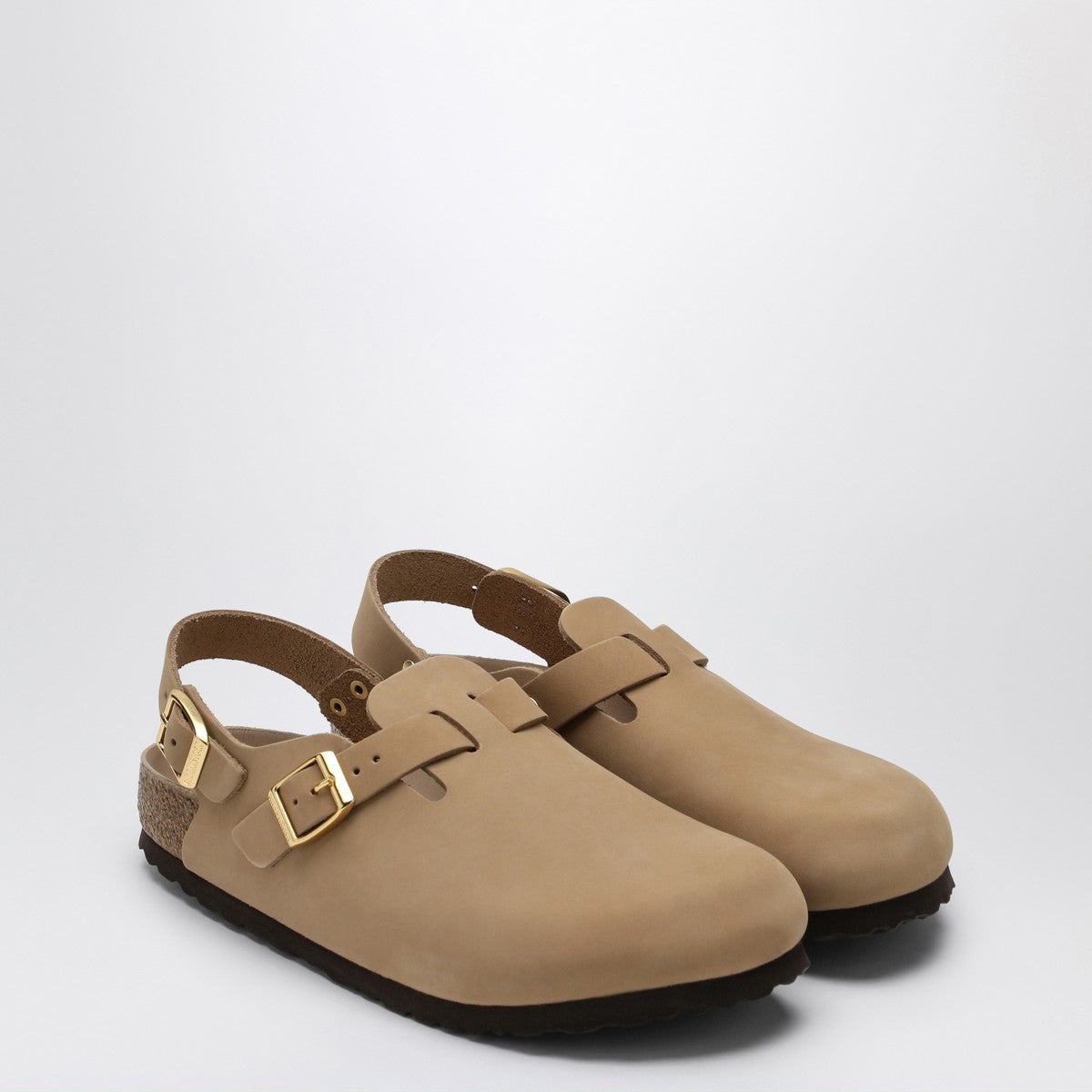 Birkenstock Birkenstock Sand coloured suede Tokyo slipper